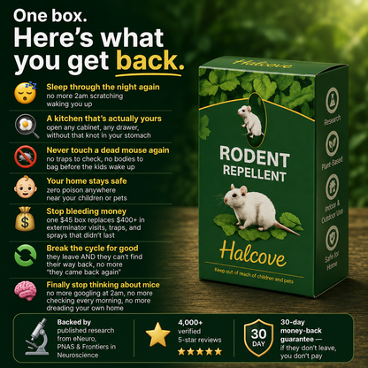 Rodent Repellent Tablets — Research-Based Formula, Recommended by Professionals