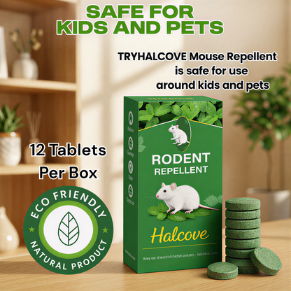 Rodent Repellent Tablet — Create a Home Without Rodents, Safe for Kids & Pets