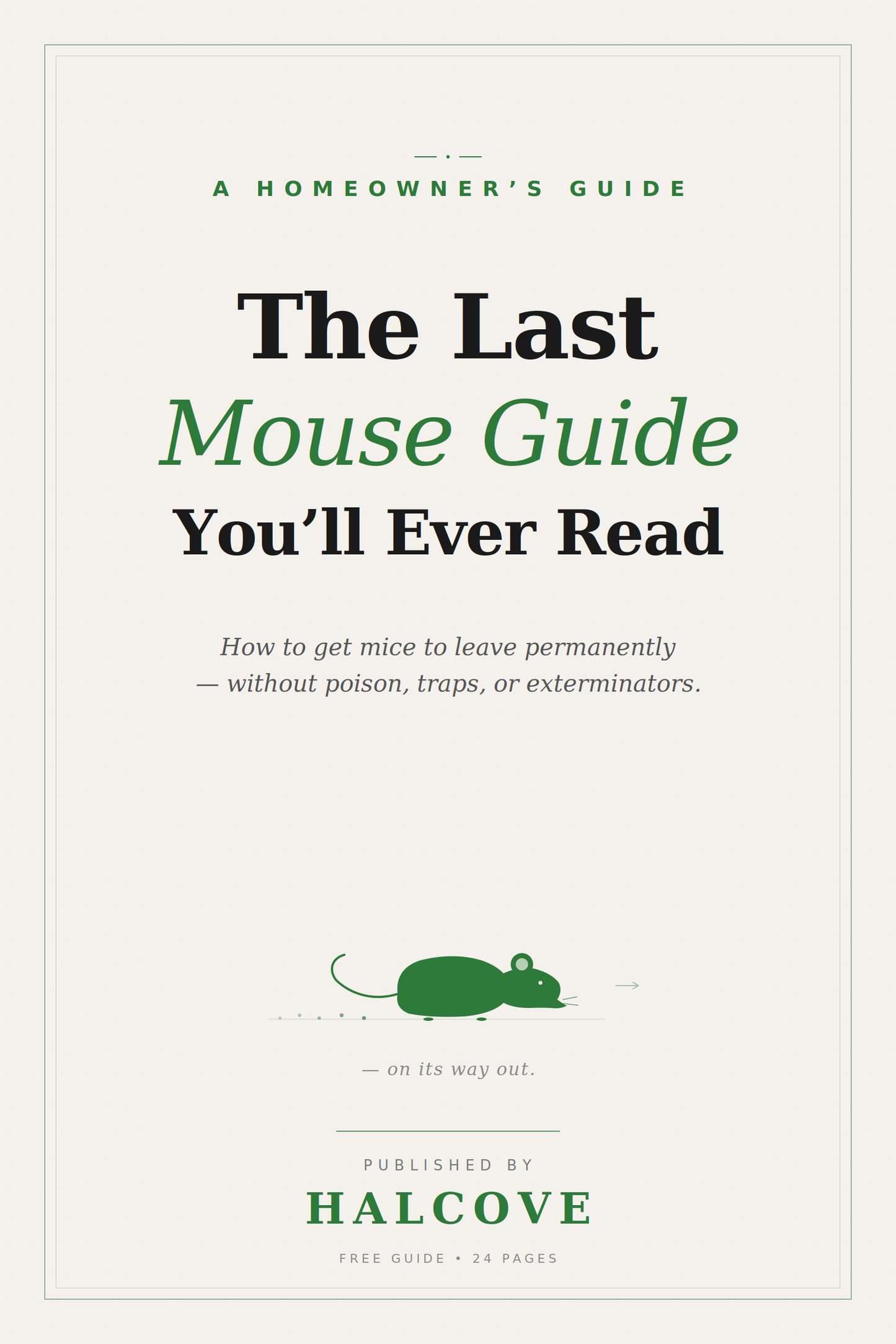 Ebook: Get Mice To Leave Permanently