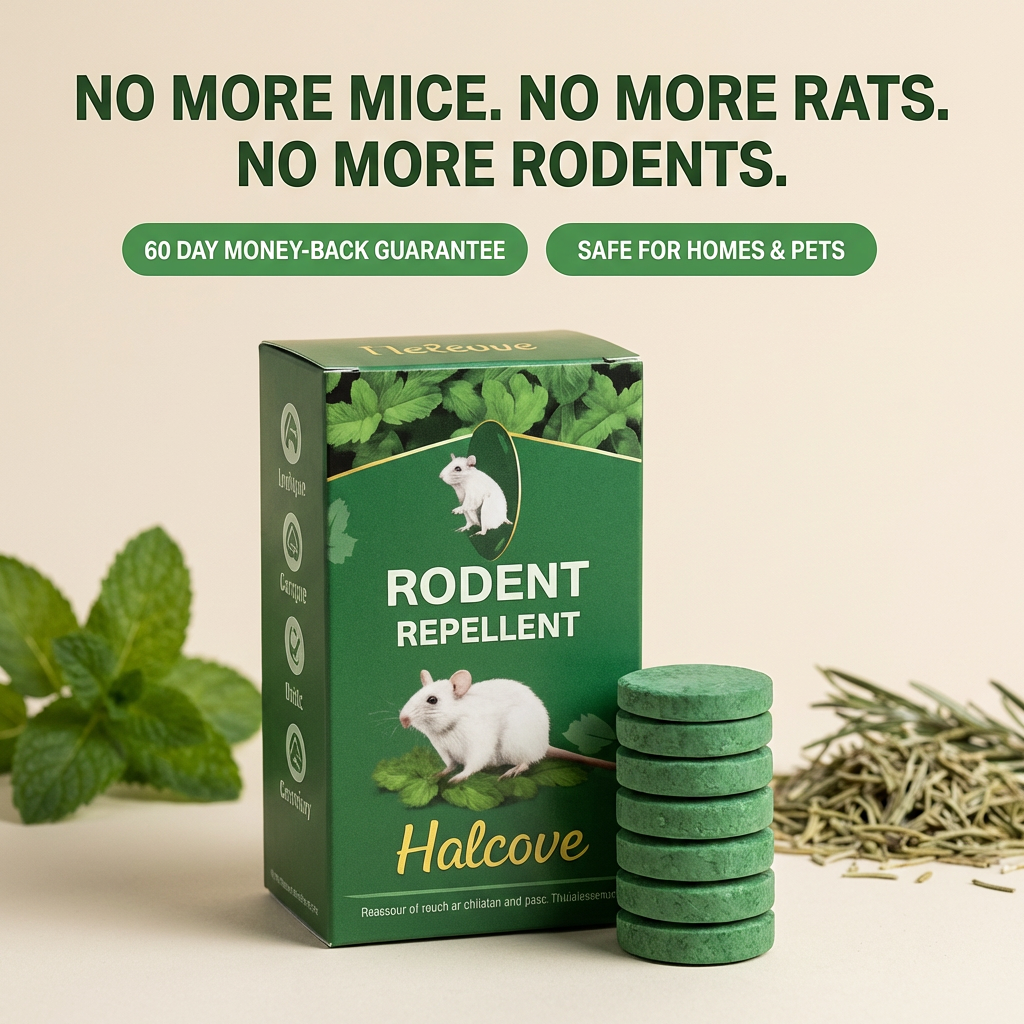 Rodent Repellent Tablet — Create a Home Without Rodents, Safe for Kids & Pets